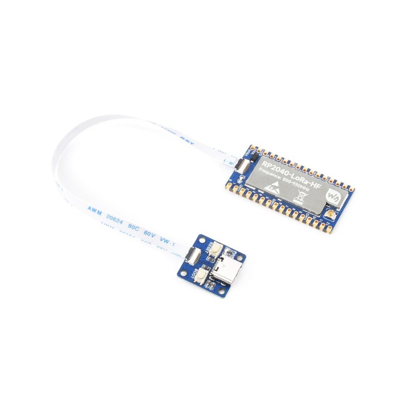 WaveShare RP2040-LoRa Udviklingskort (SX1262) HF med adapterplade FPC-kabel