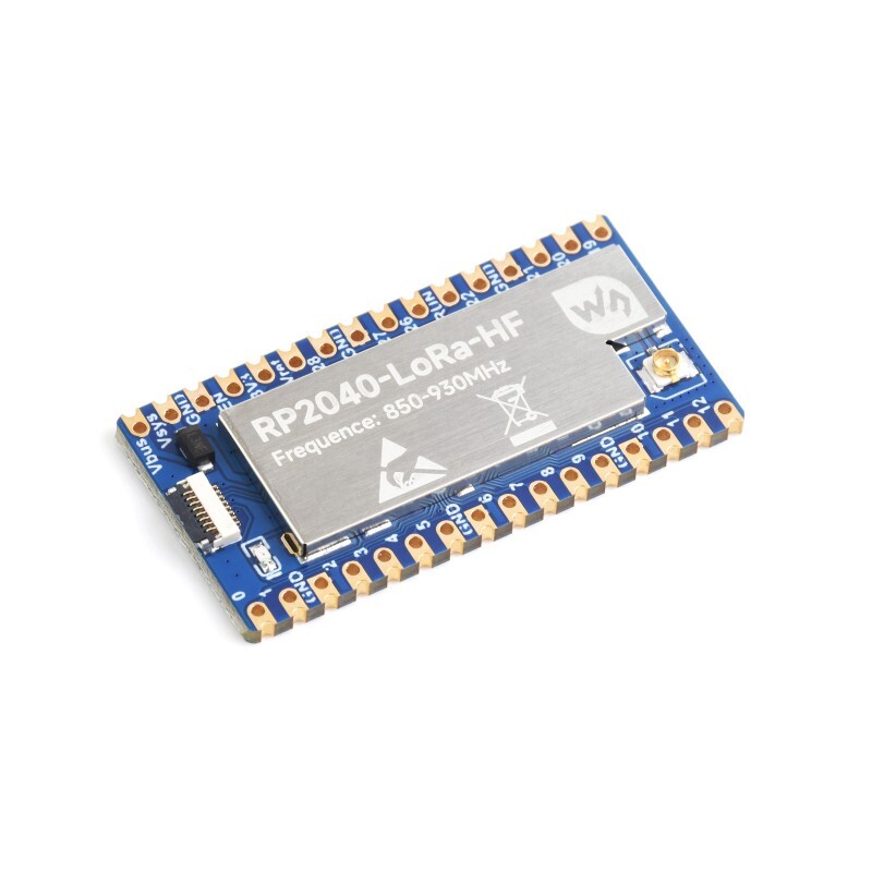 WaveShare RP2040-LoRa Udviklingskort (SX1262) HF med adapterplade FPC-kabel