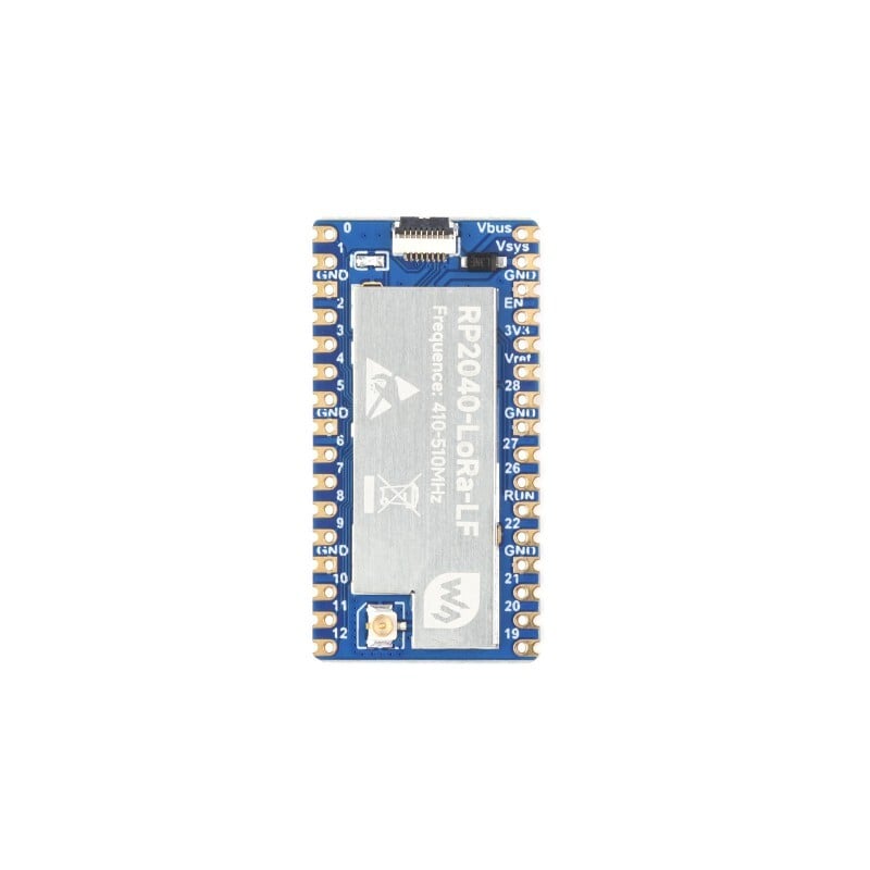 WaveShare RP2040-LoRa Udviklingskort (SX1262) LF med adapterplade FPC-kabel
