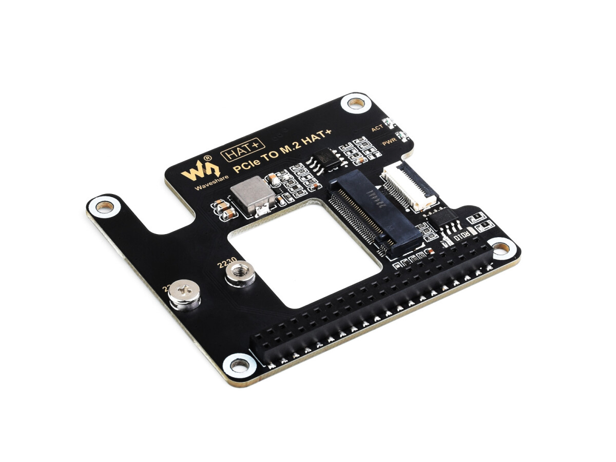 WaveShare PCIe zu M.2 Adapter für Raspberry Pi 5 Understøtter NVMe-protokol SSD