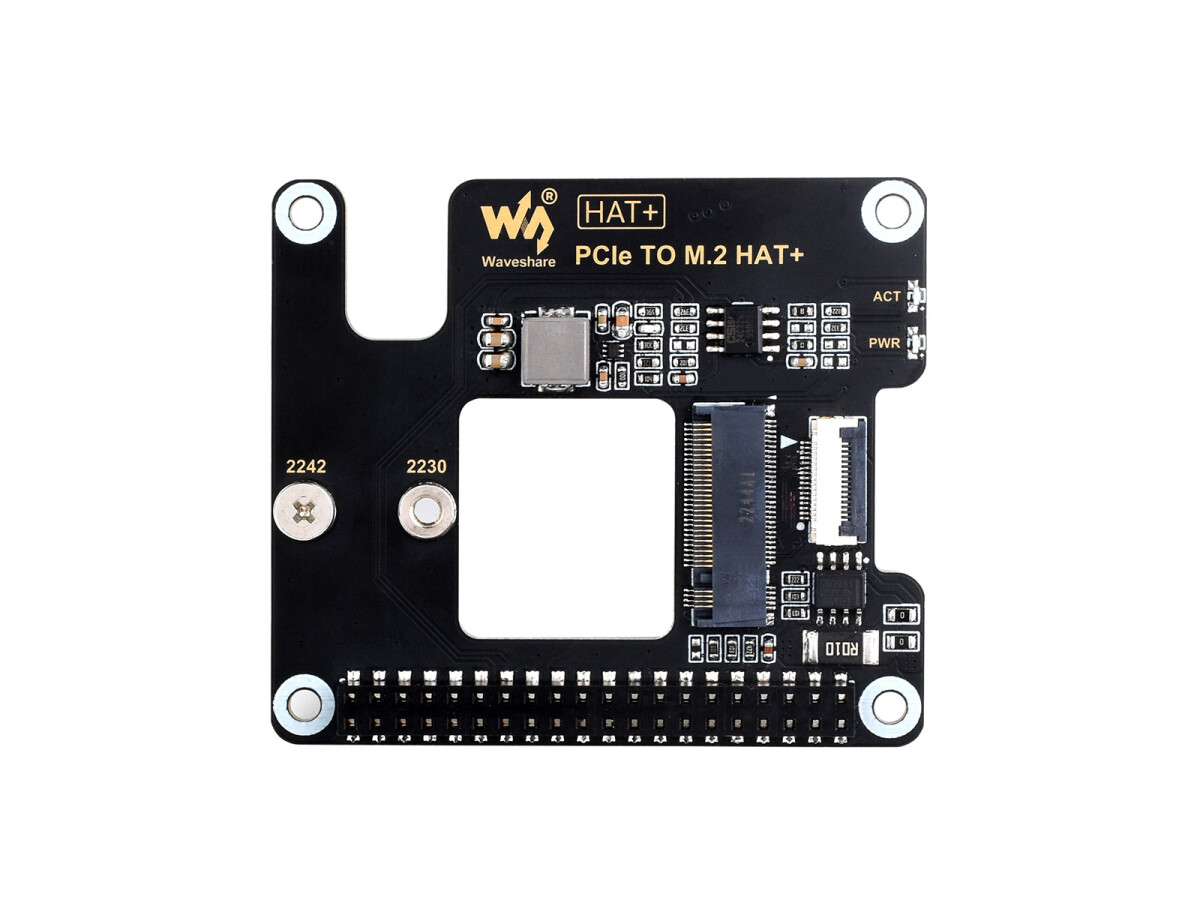 WaveShare PCIe zu M.2 Adapter für Raspberry Pi 5 Understøtter NVMe-protokol SSD