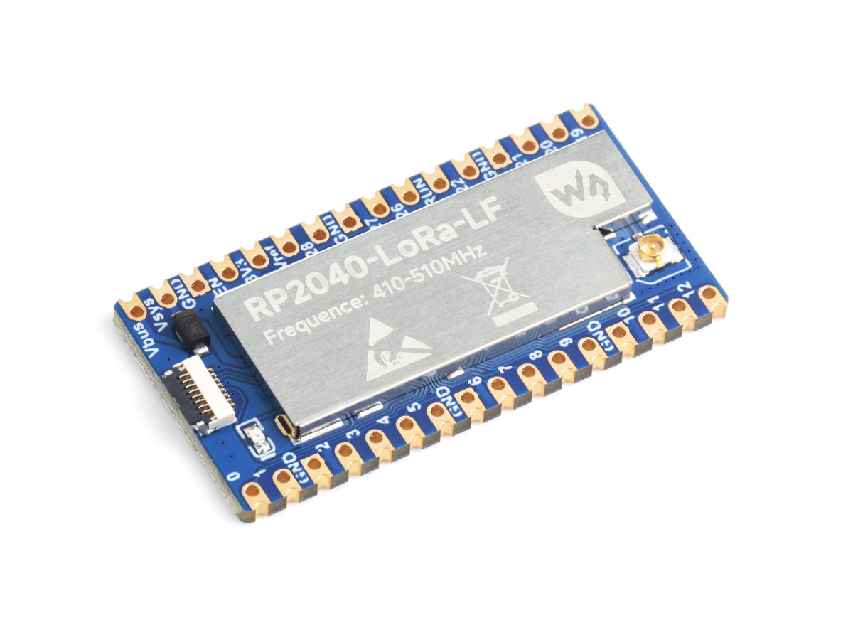 WaveShare RP2040-LoRa Udviklingskort (SX1262) LF Langdistancekommunikation