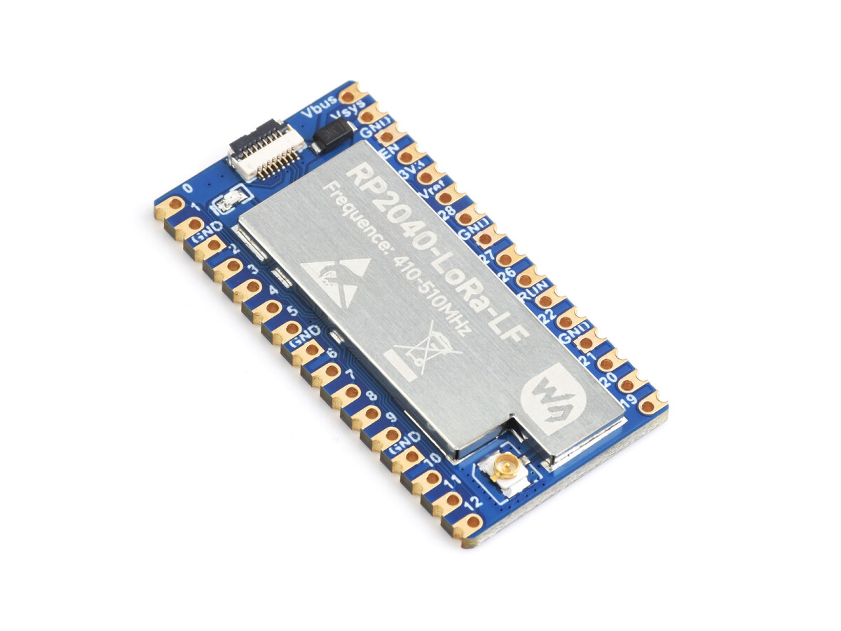 WaveShare RP2040-LoRa Udviklingskort (SX1262) LF Langdistancekommunikation