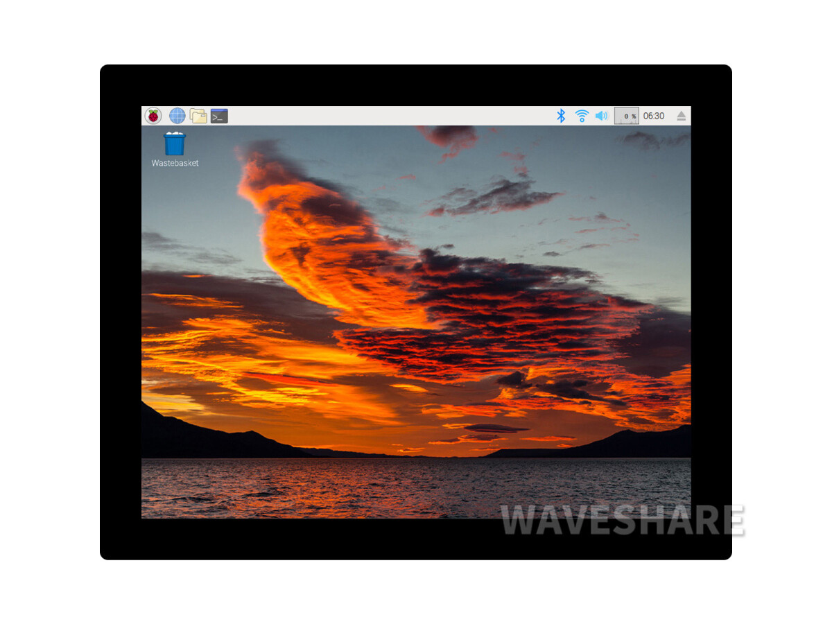 WaveShare 9,7 Zoll Kapazitiver Touch Display 768x1024 IPS Panel HDMI Verstærket Glaspanel 10-Punkt Touch