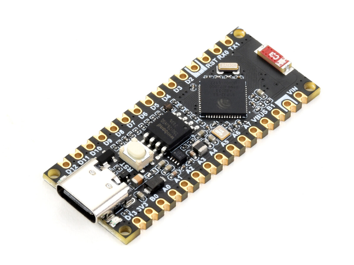 WaveShare ESP32-S3-Nano Udviklingskort (ESP32-S3R8) Kompatibel med Arduino Nano ESP32