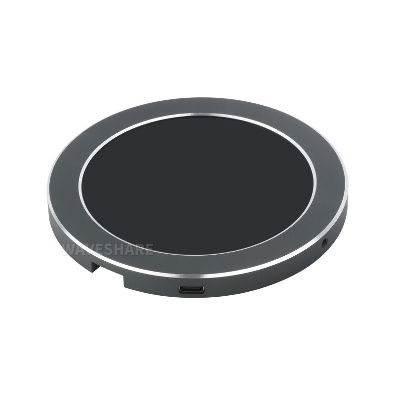 WaveShare 3,4 Zoll USB-Monitor 800x800 Grau mit Musikspektralanalysefunktion