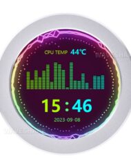 WaveShare 4 Zoll USB-Monitor 720x720 Silber mit Funktion til musikspektrogramanalyse