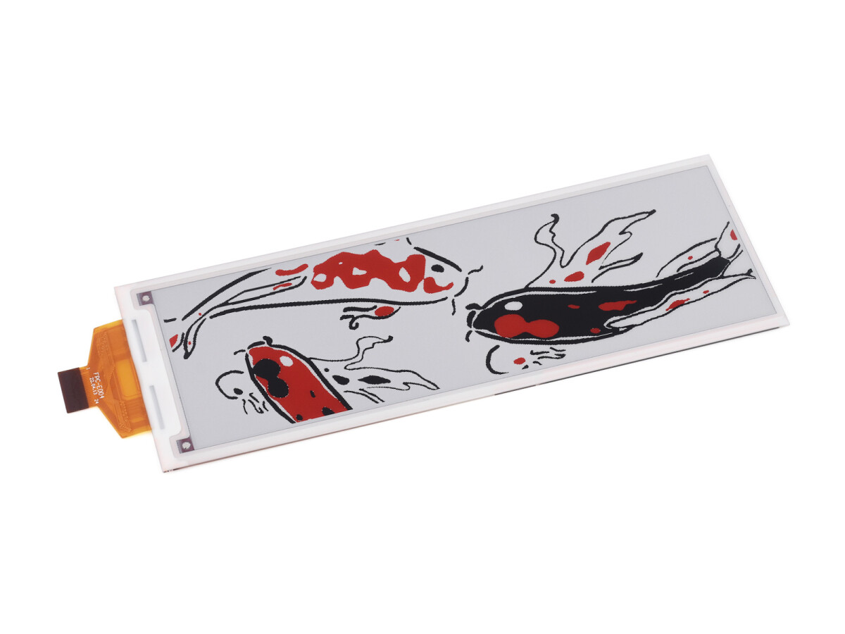 WaveShare 5,79 Zoll E-Paper (B) rådisplay 792x272 E-Ink display rød/sort/hvid SPI