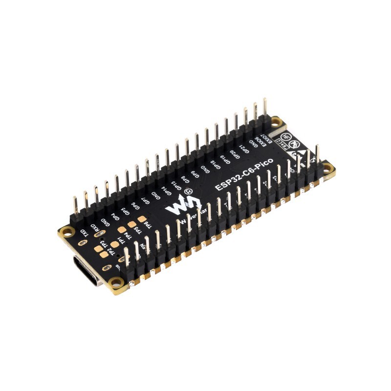WaveShare ESP32-C6 Mikrocontroller WiFi 6 Udviklingskort – Forudmonteret