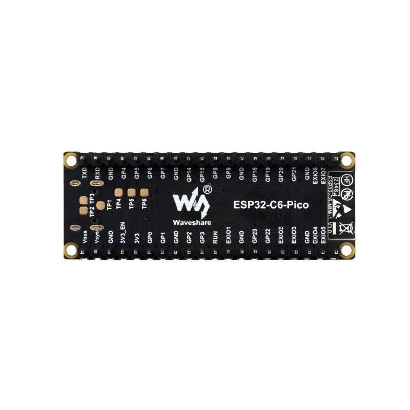 WaveShare ESP32-C6 Mikrocontroller WiFi 6 Udviklingskort – Forudmonteret