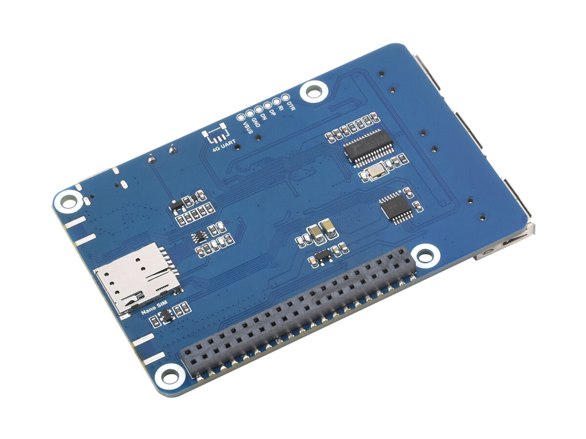 WaveShare Cat-1/GNSS HAT til Raspberry Pi (SIM7670G) Global multi-bånd LTE 4G Cat-1