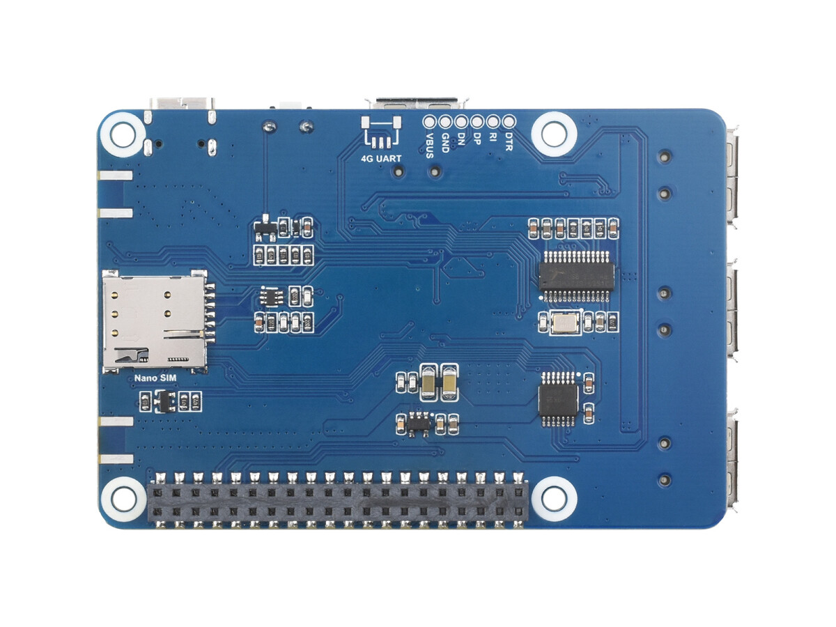 WaveShare Cat-1/GNSS HAT til Raspberry Pi (SIM7670G) Global multi-bånd LTE 4G Cat-1