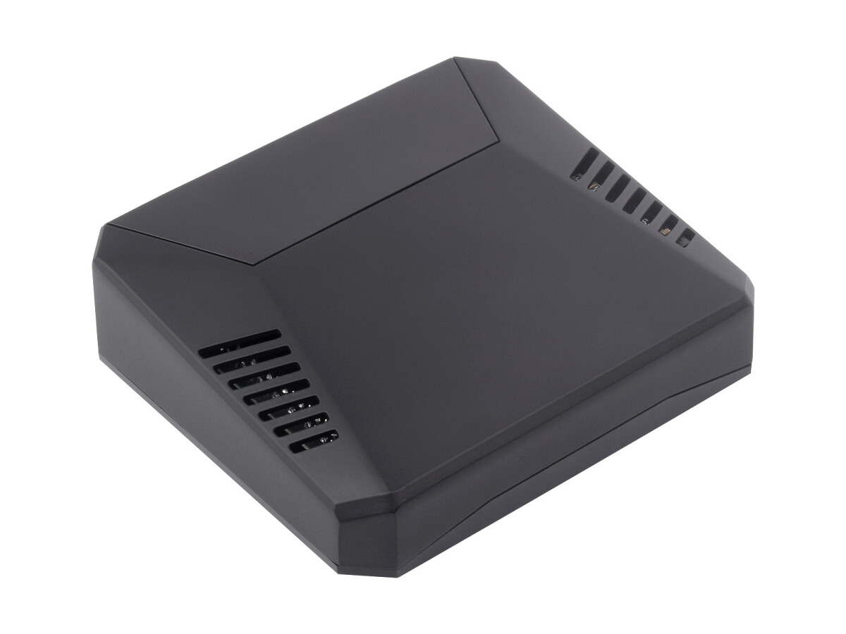 WaveShare Aluminiumkasse i messinglegering til Raspberry Pi 5, standardversion.