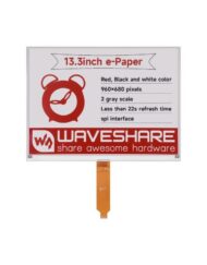 WaveShare 13,3 Zoll e-Papirdisplay (B) 960x680 Rød Sort Hvid SPI Delvis Opdatering
