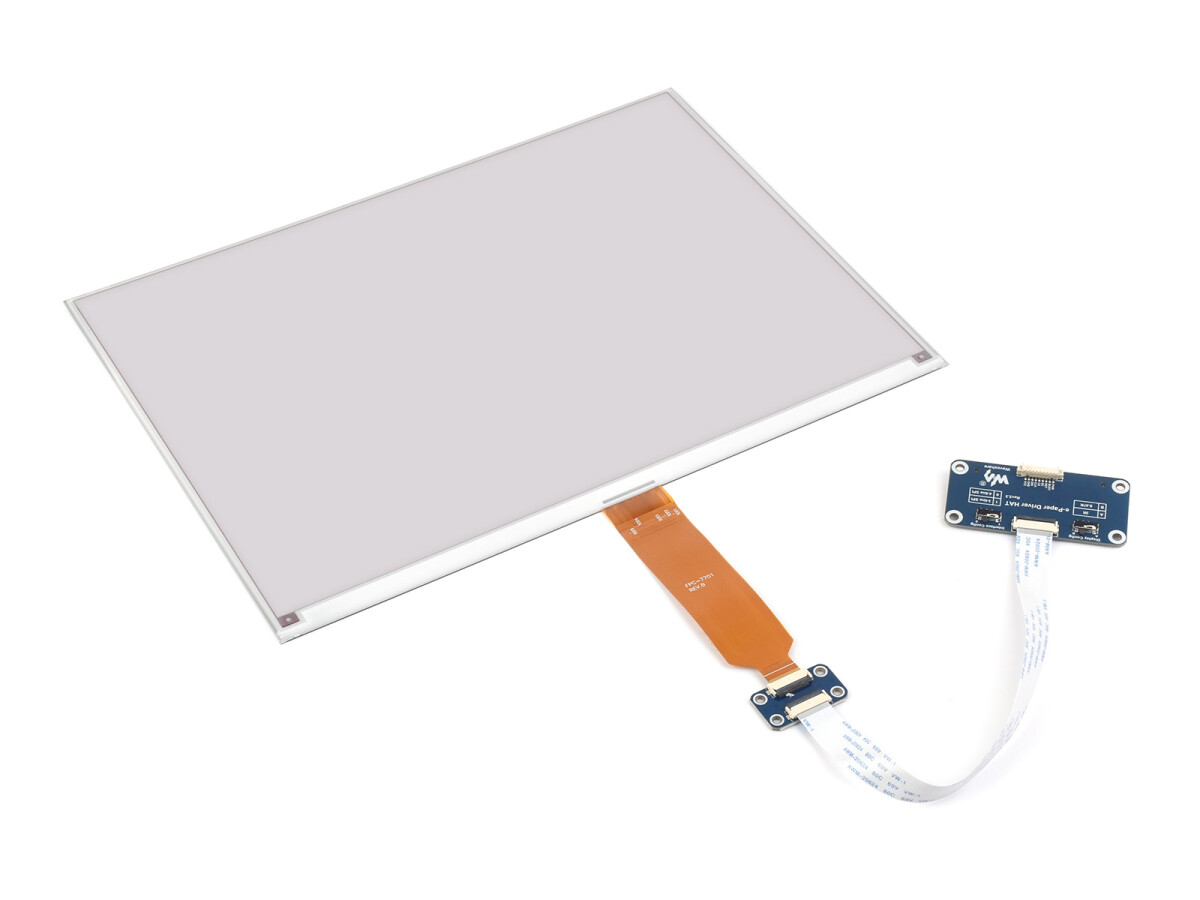 WaveShare 13,3 Zoll e-Paper Display (B) Driver HAT 960x680 Rød Sort Hvid SPI Delvis Opdatering
