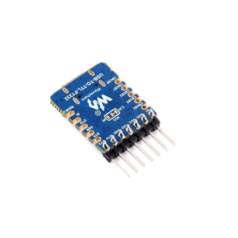 WaveShare USB til UART (TTL) Mini Kommunikationsmodul, forudmonteret