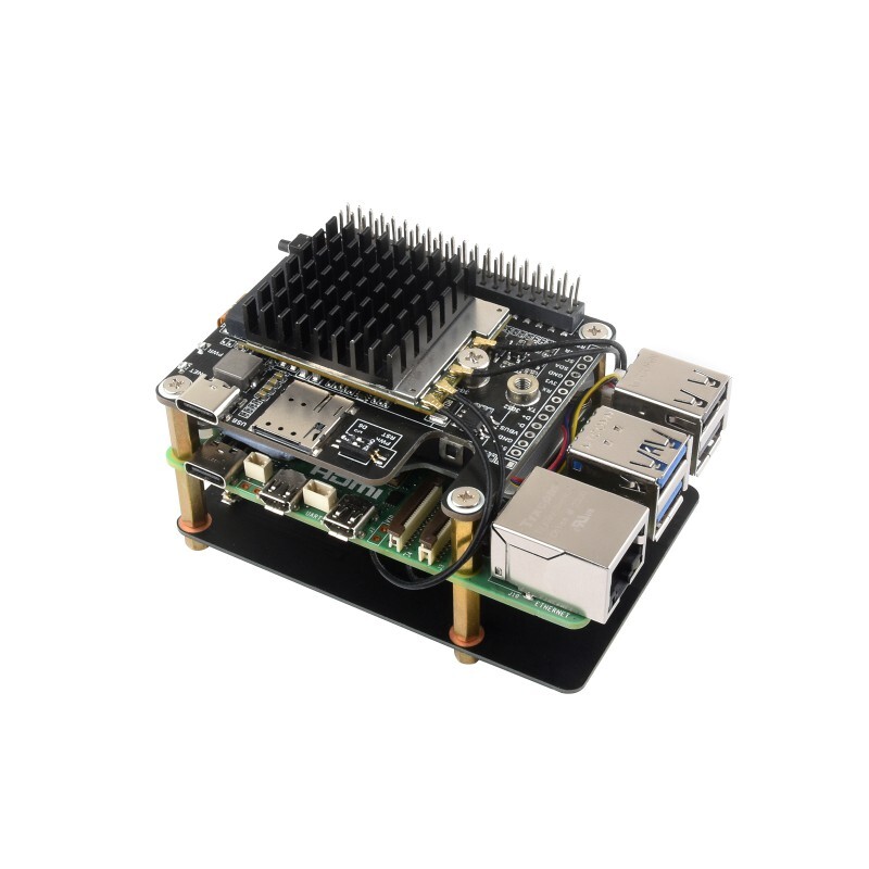 Waveshare PCIe til 5G/4G/3G HAT til Raspberry Pi 5 – med SIM8262E-M2 modul