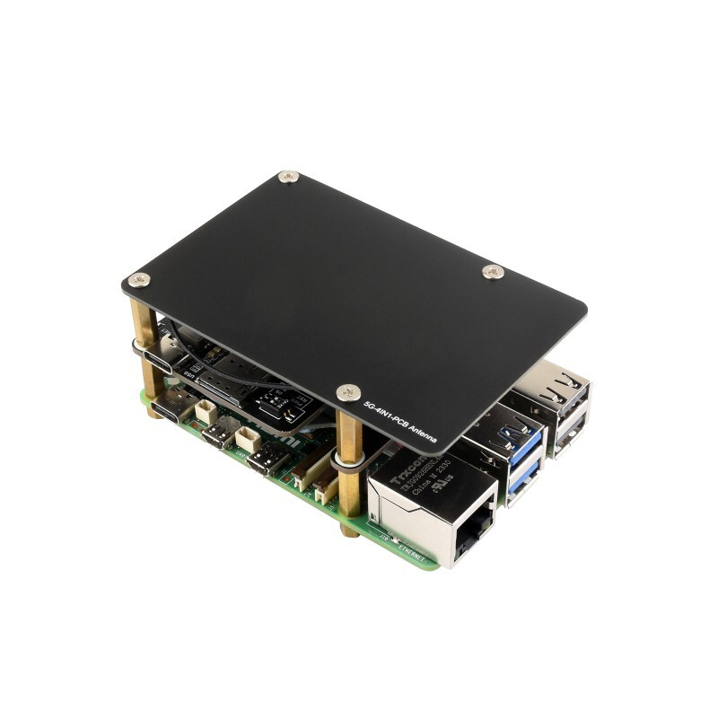 Waveshare PCIe til 5G/4G/3G HAT til Raspberry Pi 5 – med SIM8262E-M2 modul