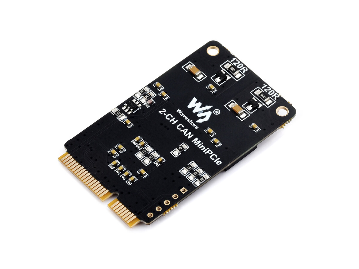 WaveShare MiniPCIe-interface til 2CH CAN-kort