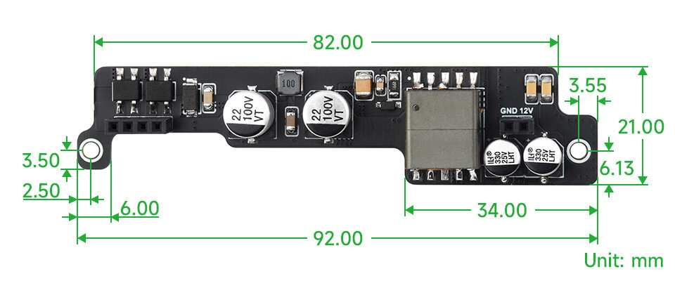 WaveShare PoE udvidelseskort til NVIDIA Jetson Orin Nano/NX