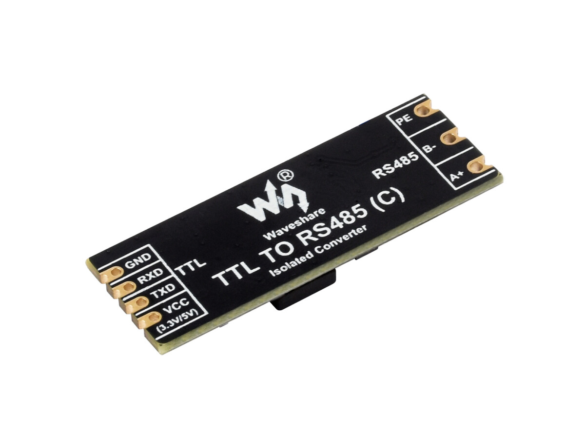 WaveShare TTL til RS485 (C) Galvanisk isoleret converter Halv-duplex kommunikation, lynsikker, overspændingsbeskyttelse