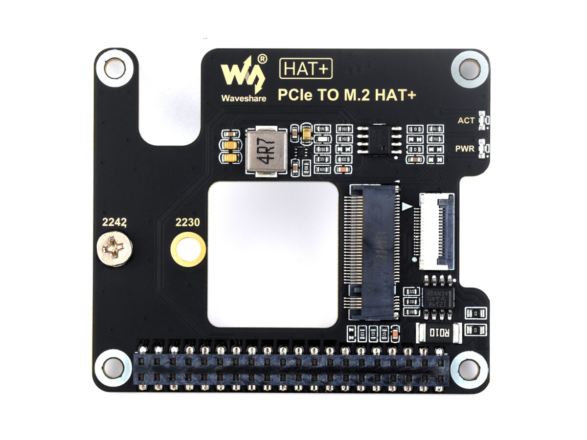 WaveShare PCIe zu M.2 Adapter Basic Kit med 256 GB SSD til Raspberry Pi 5