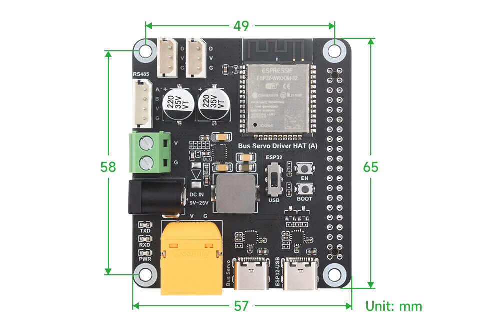 Waveshare Bus Servo Driver HAT (A)
