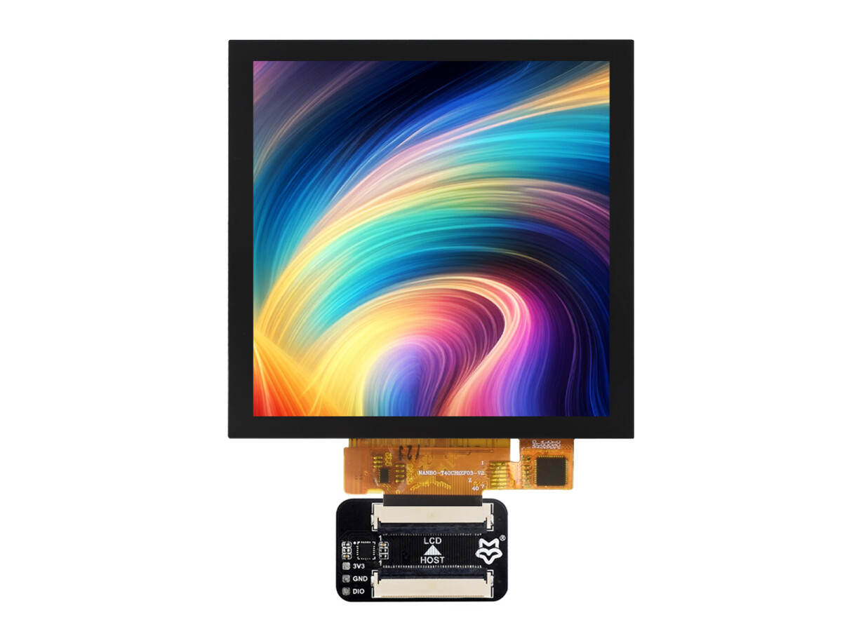 WaveShare 4-tums IPS kapacitivt touchdisplay 720x720 för Luckfox Pico Ultra