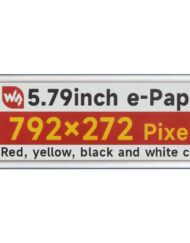 WaveShare 5,79 Zoll E-Paper Display (G) 792x272 med driverboard SPI