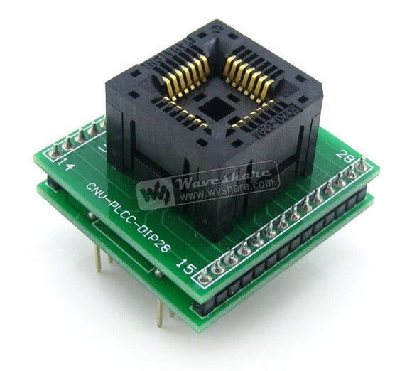 Yamaichi PLCC28 TO DIP28 IC programmeringsadapter til PLCC28-emballage