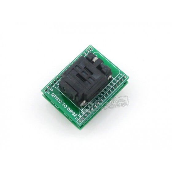 Plastronics QFN32 til DIP32 programmeringsadapter til QFN32, MLF32, MLP32 pakke