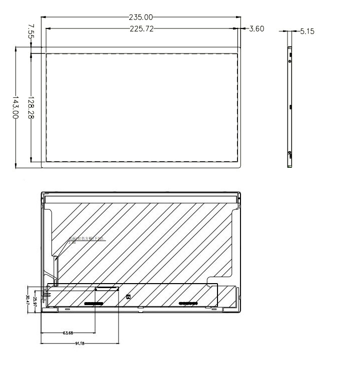 Waveshare 10,1 Zoll 1024x600 kapativer Touchscreen LCD-display RGB LVDS-interface