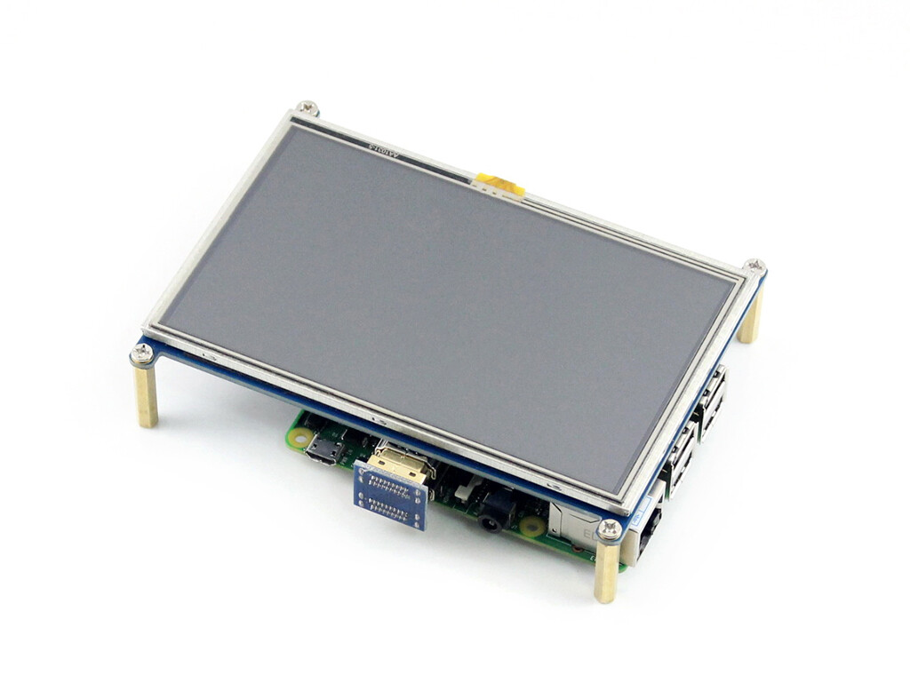 Waveshare 5 zoll Raspberry Pi Display 800x480 resistivt Touch Screen LCD HDMI-interface
