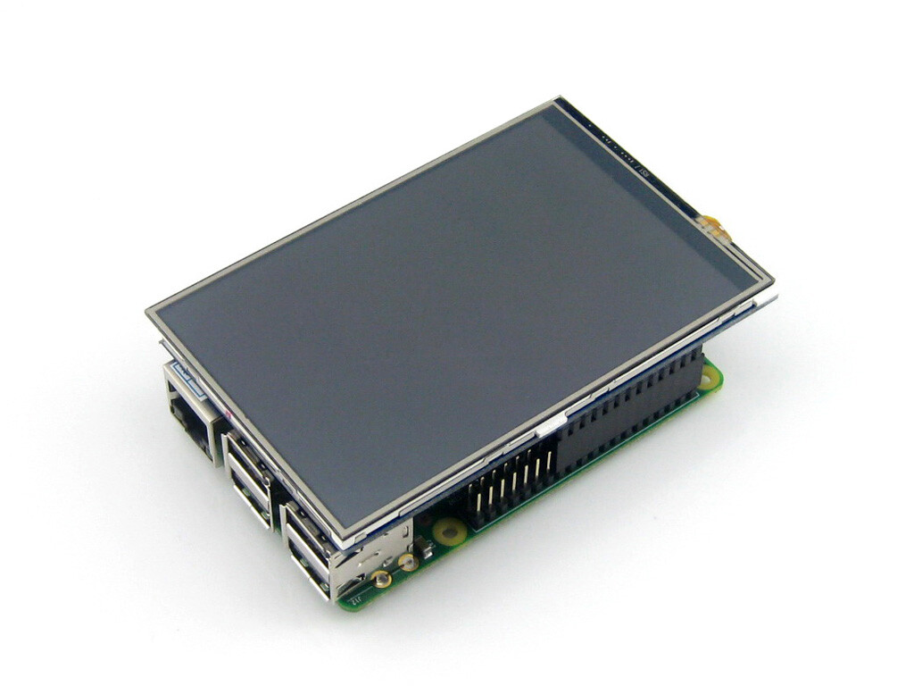 Waveshare 4-toms LCD-display 480x320 resistiv berøringsskærm til Raspberry Pi