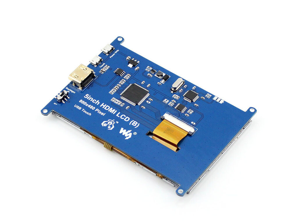 Waveshare 5 zoll Raspberry Pi Display 800x480 resistent Touchscreen LCD HDMI