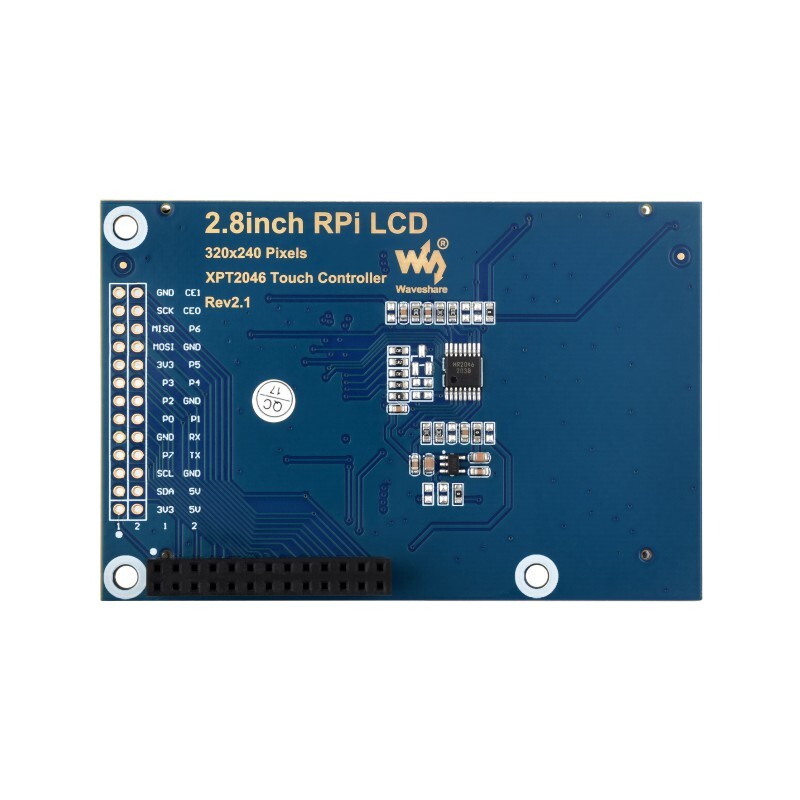 Waveshare 2,8 Zoll Raspberry Pi Display 320x240 Resistivt touchskærm TFT LCD (A)