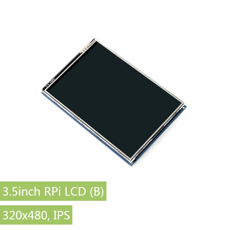 Waveshare 3,5 Zoll Resistivt Touch Display (B) til Raspberry Pi 480x320 IPS-skærm SPI