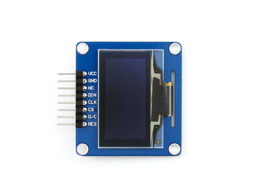 Waveshare 1,3 Zoll 128x64 OLED SPI I2C-interfaces horisontal stik SH1106