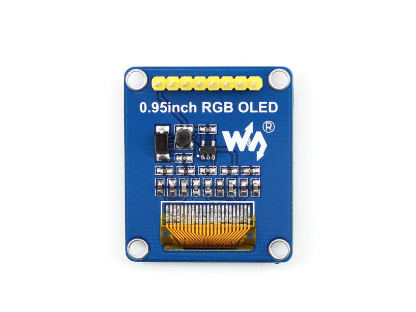 Waveshare 0,95 Zoll 96x64 RGB OLED SPI I2C Interfaces vertikal stik SSD1331