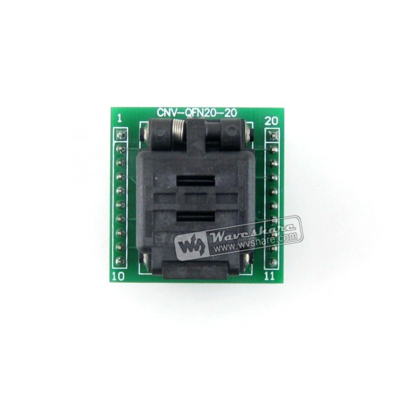 Plastronics IC teststik og programmeringsadapter til QFN20 MLF20 MLP20 pakker