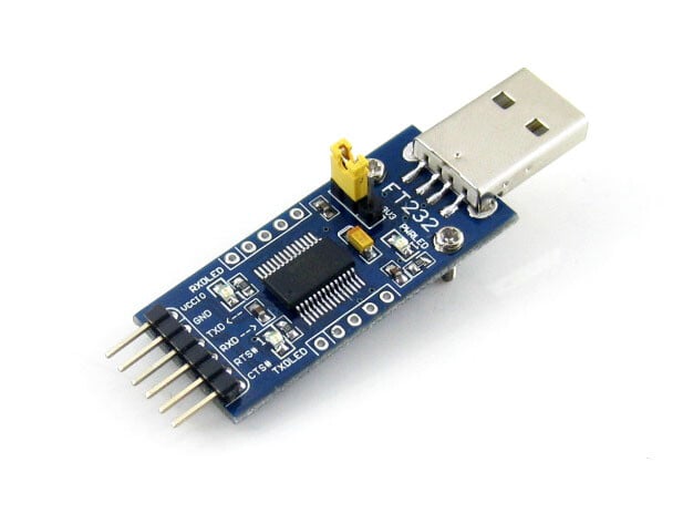 Waveshare FTDI FT232 USB UART Board (Type A) USB TIL UART løsning med USB Type A stik