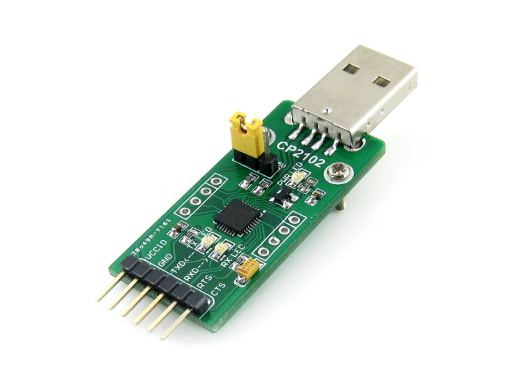 Waveshare CP2102 USB til UART-modul, USB type A stik