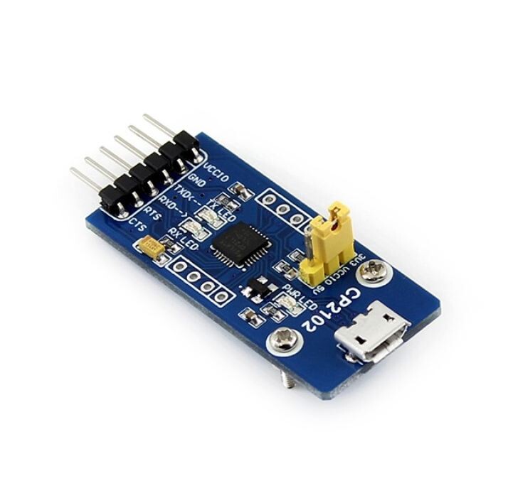 Waveshare CP2102 USB til UART-modul med Micro USB-stik