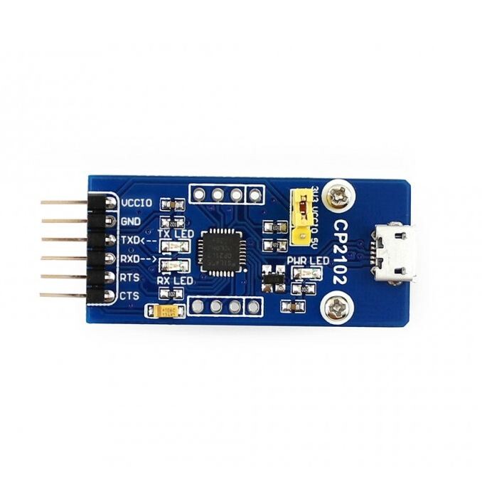 Waveshare CP2102 USB til UART-modul med Micro USB-stik