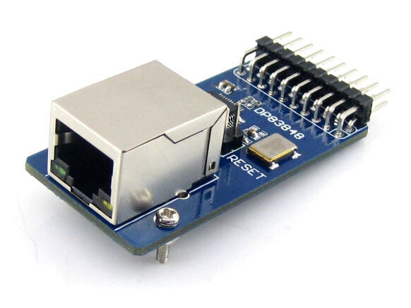 Waveshare DP83848 Ethernet-kort, tilbehør med RJ45-stik
