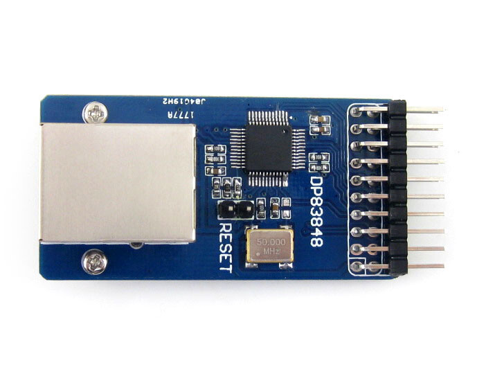 Waveshare DP83848 Ethernet-kort, tilbehør med RJ45-stik