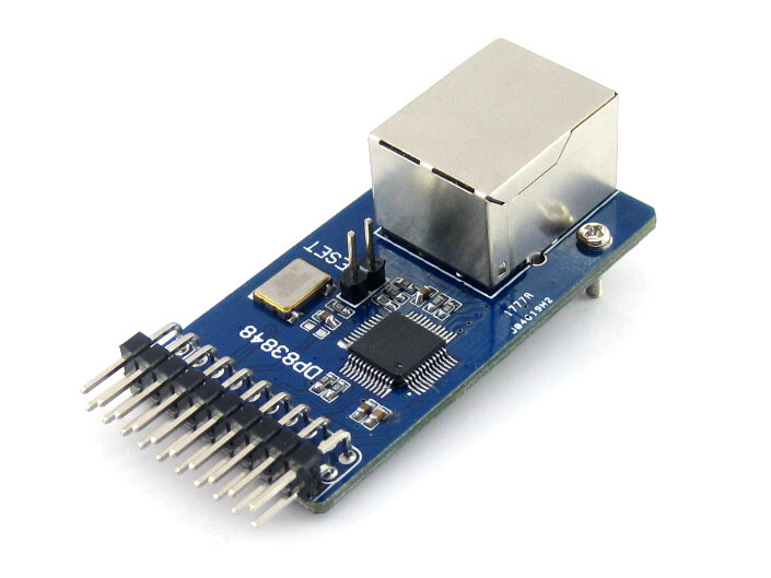 Waveshare DP83848 Ethernet-kort, tilbehør med RJ45-stik