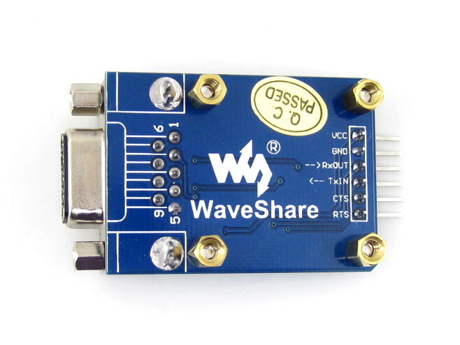 Waveshare RS232 Kommunikationsplade SP3232 3V-5.5V ESD Enhanced Hardware Flow Control Understøttet