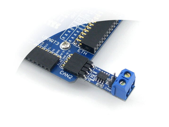Waveshare SN65HVD230 CAN Transceiver Board 3.3V, ESD-beskyttelse