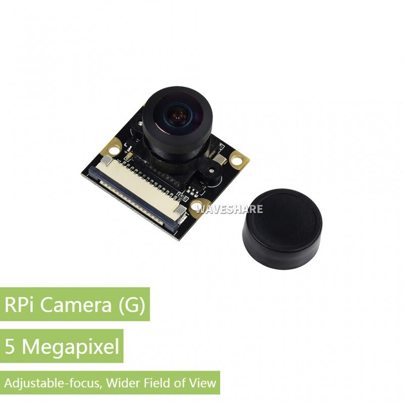 Waveshare Raspberry Pi Kamera (G) Fiskehuls-linse 5 Megapixel OV5647